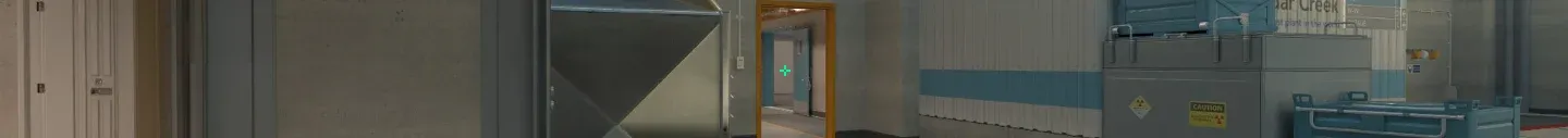 Pro player NiKo's crosshair with CS2 map Nuke in the background.
