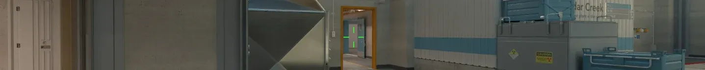 Pro player XANTARES's crosshair with CS2 map Nuke in the background.
