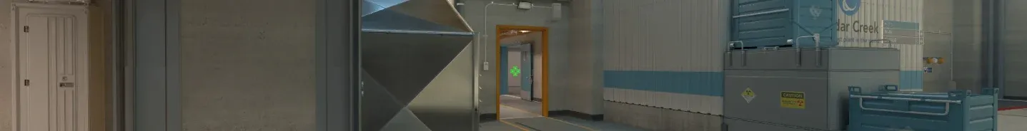 Pro player b1t's crosshair with CS2 map Nuke in the background.
