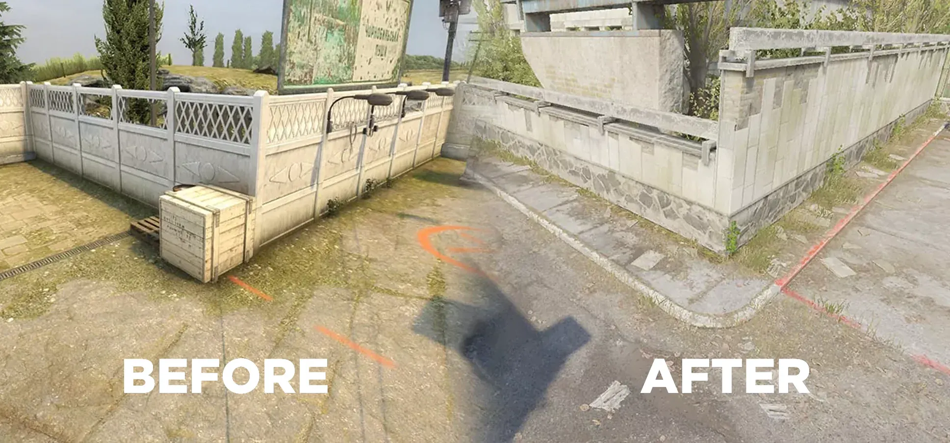 Elektro Box on Cache Before in FMPONE version and After in Valve