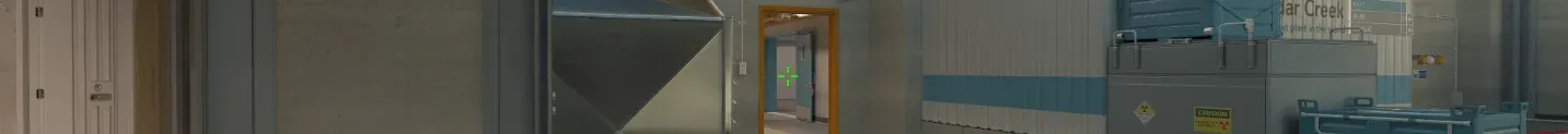 Pro player sh1ro's crosshair with CS2 map Nuke in the background.