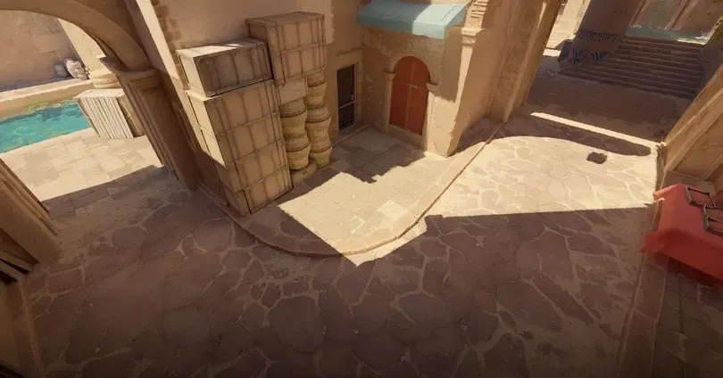 A Main callout on Anubis in CS2 map