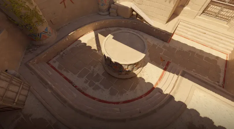 A-Site with Fountain, Plateau and Heaven on Anubis CS2 map