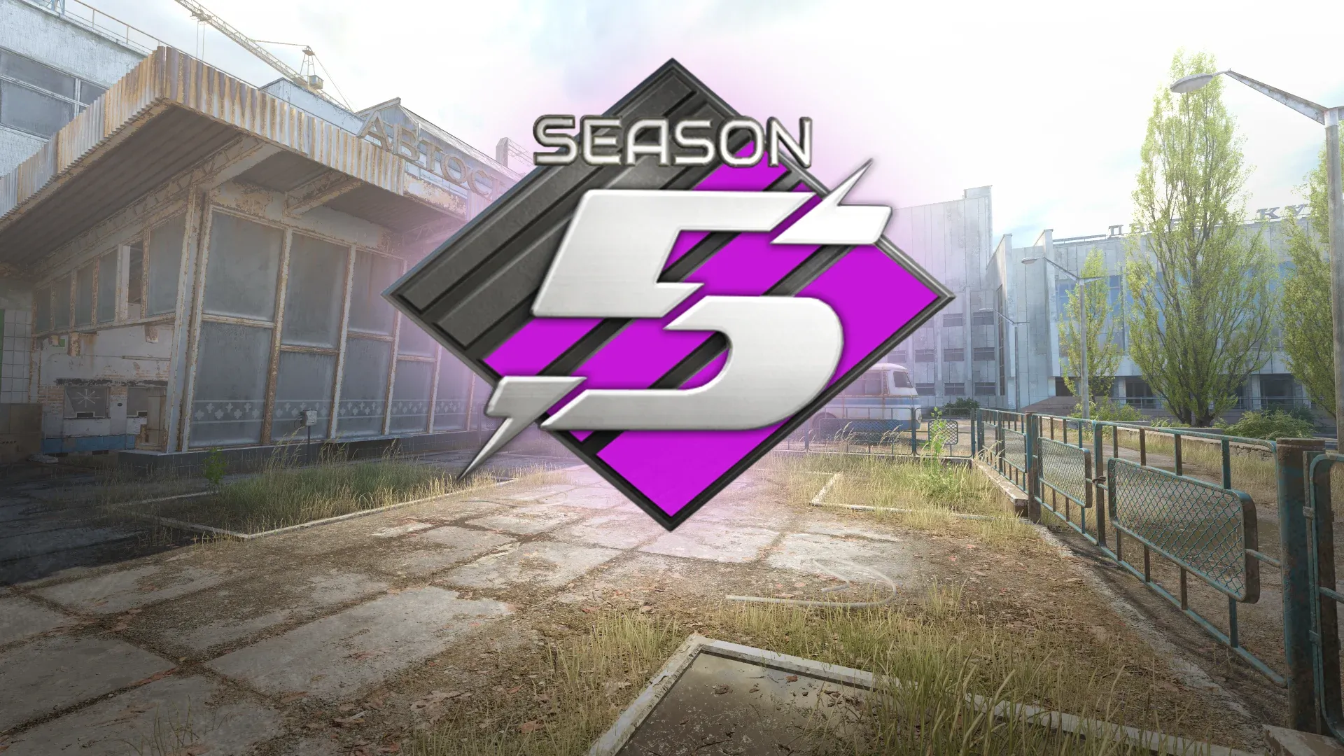 The CS2 Premier Season 5 badge displayed in front of the new Active Duty Pool map Cache.