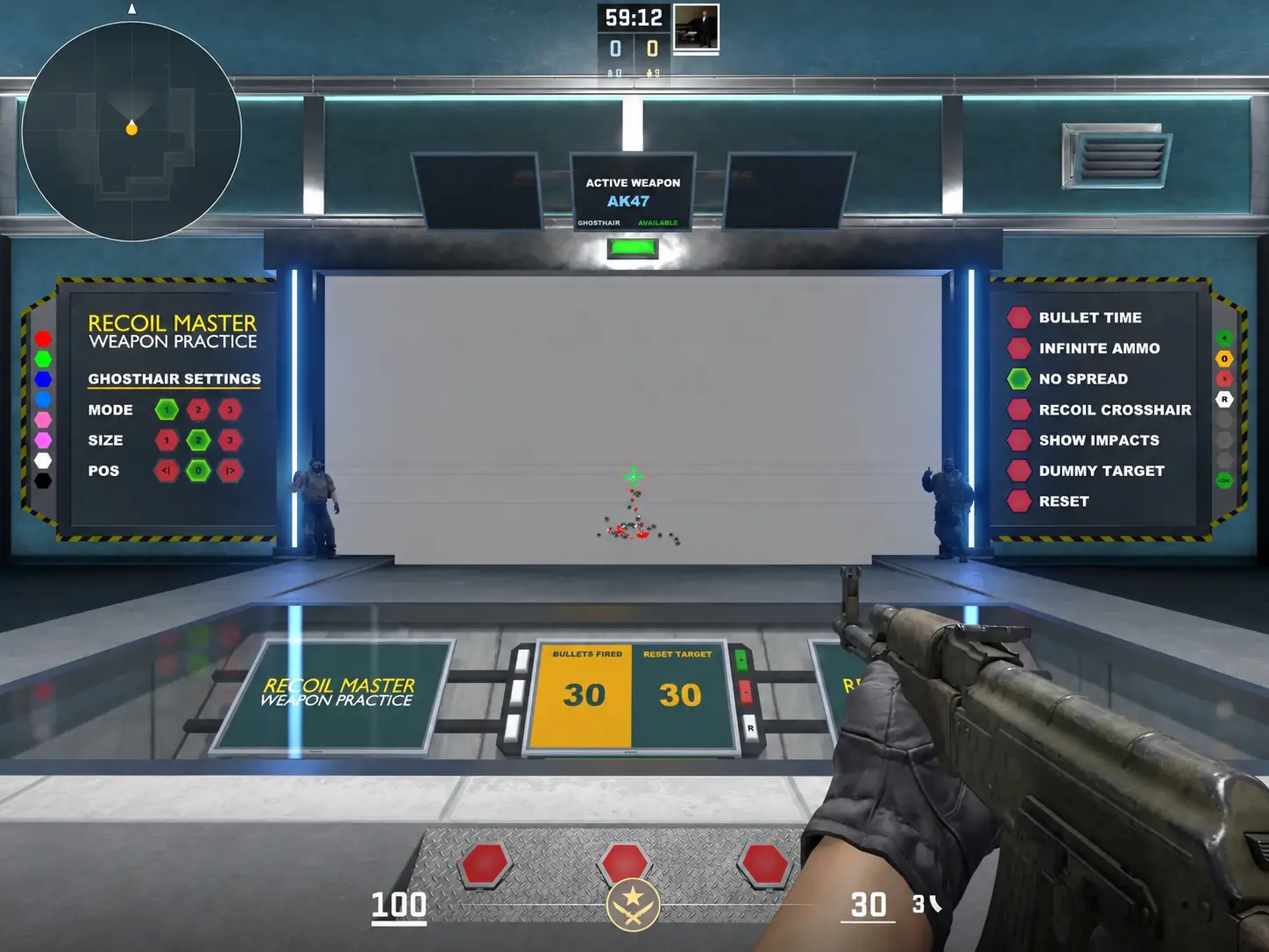 CS2 Aim and spray training map Recoil Master - Spray Training (CS2).