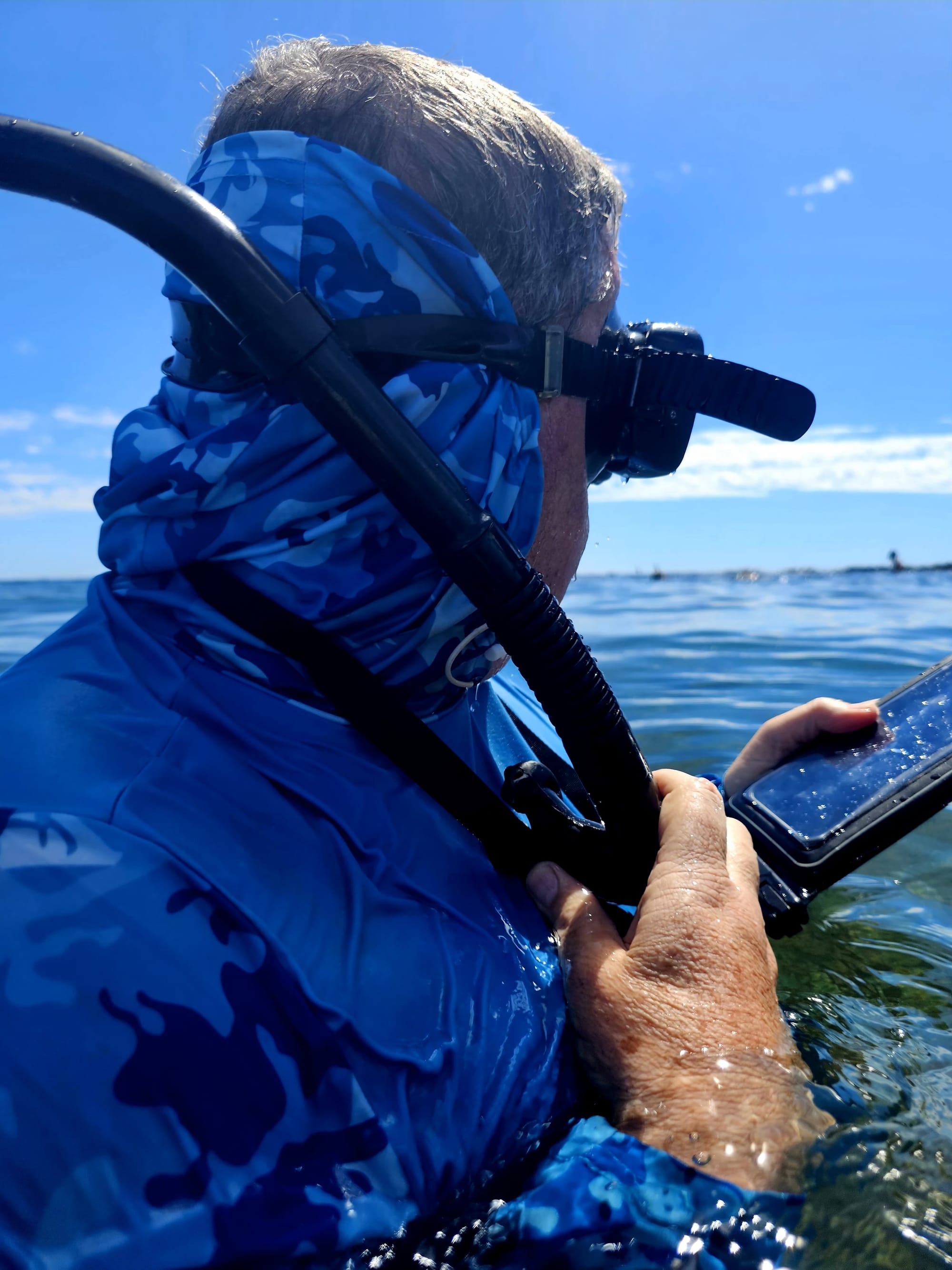 Snorkeling at Isla Chora just off Samara BeachD