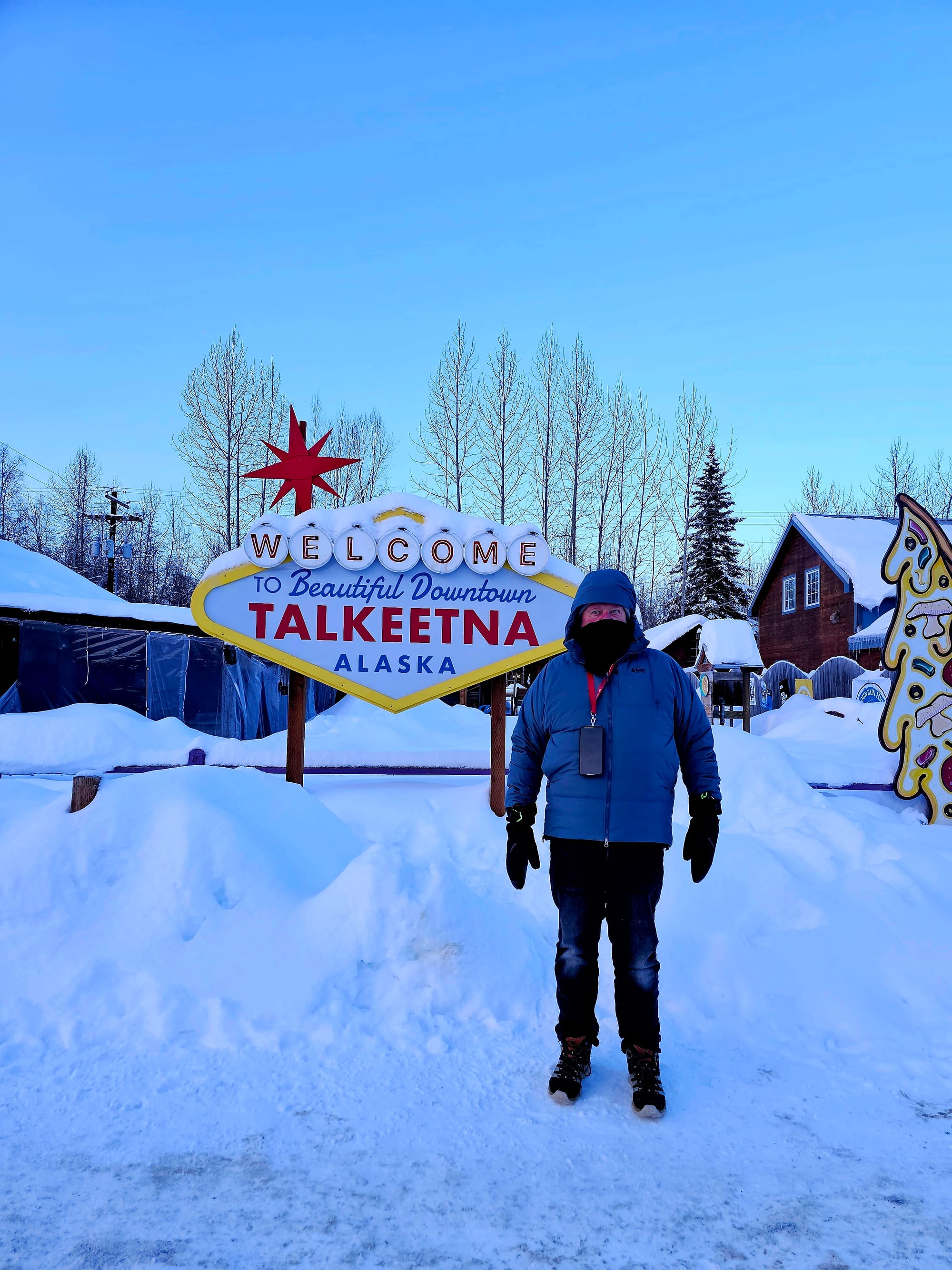 Downtown Talkeetna in deep winter — gateway to Denali, heart of mushing country, and a reminder that small towns define much of Alaska’s character.