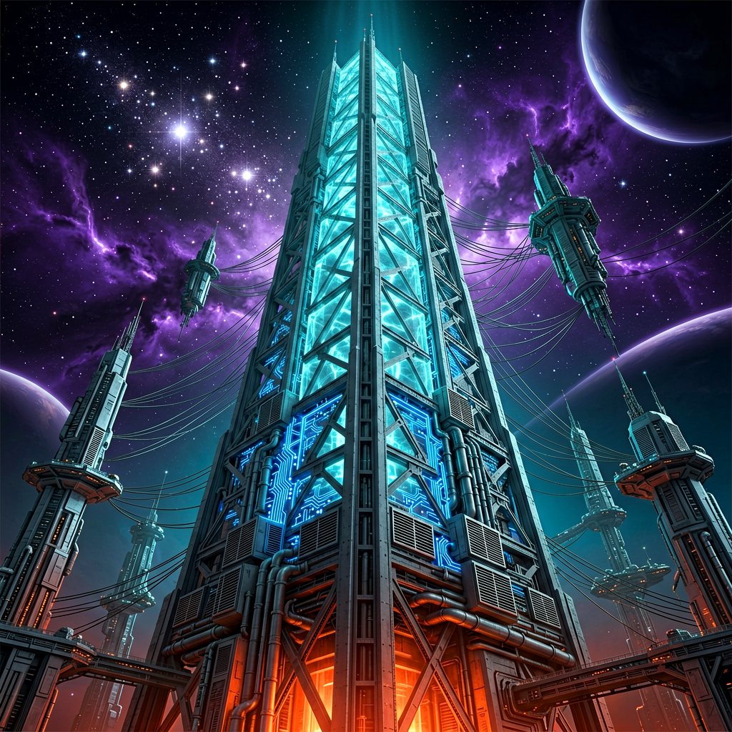 Ancient industrial chamber with cryogenic temporal machinery — the original Stream architecture