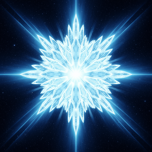 Frozen Light Singularity — temporal physics visualization from The Stolen Stream universe