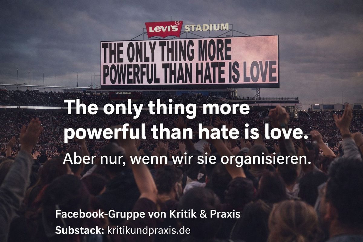 Liebe gegen Hass?
