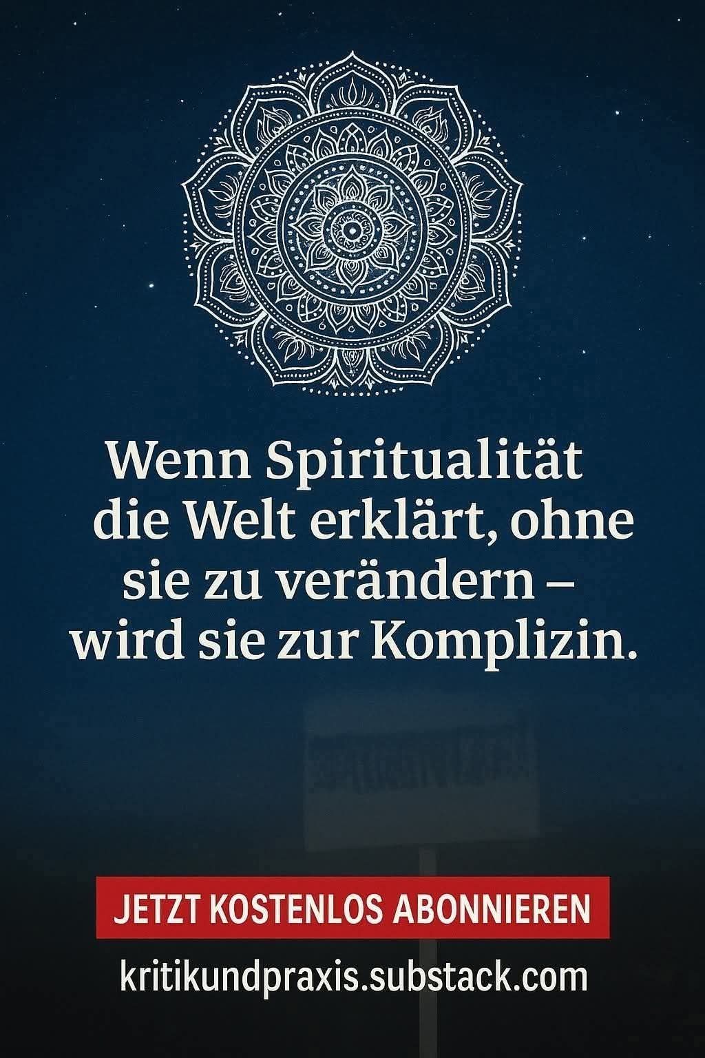 Spiritualität, Entfremdung und Verschwörungsglaube

Ein Thesenpapier gegen verkürzte Ganzheit und regressiven Irrationalismus