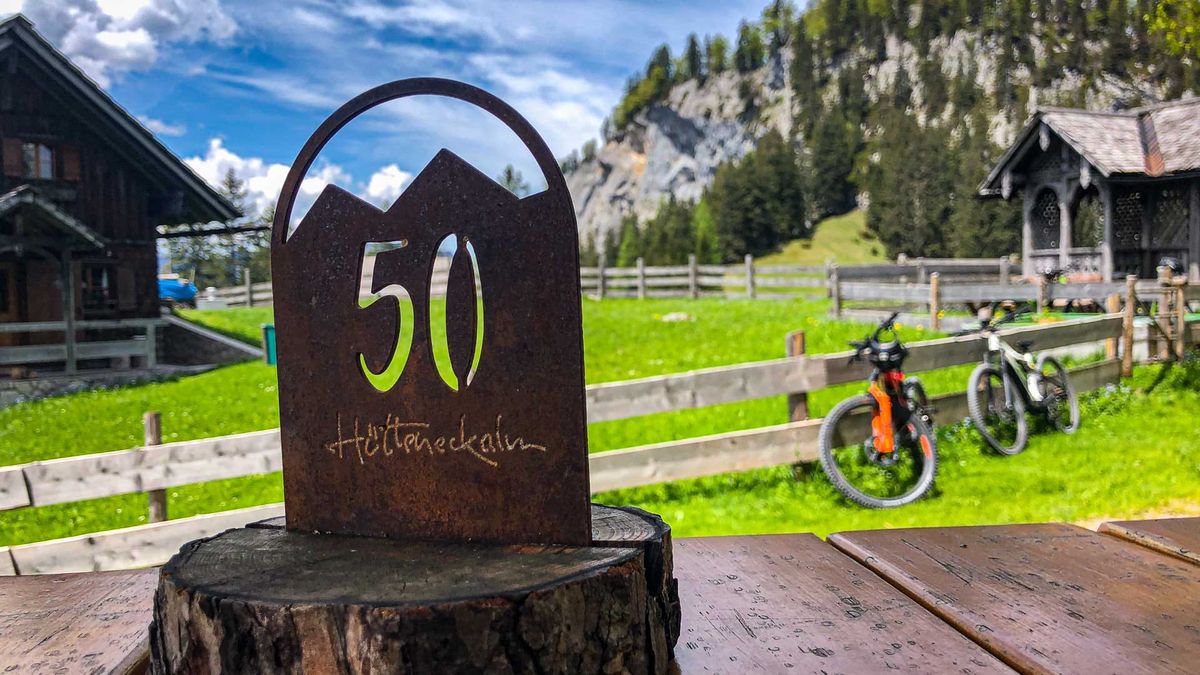 Hütteneckalm mit EMTB im Hintergrund von Harald Maier