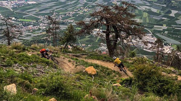 Biker am Trail von Harald Maier