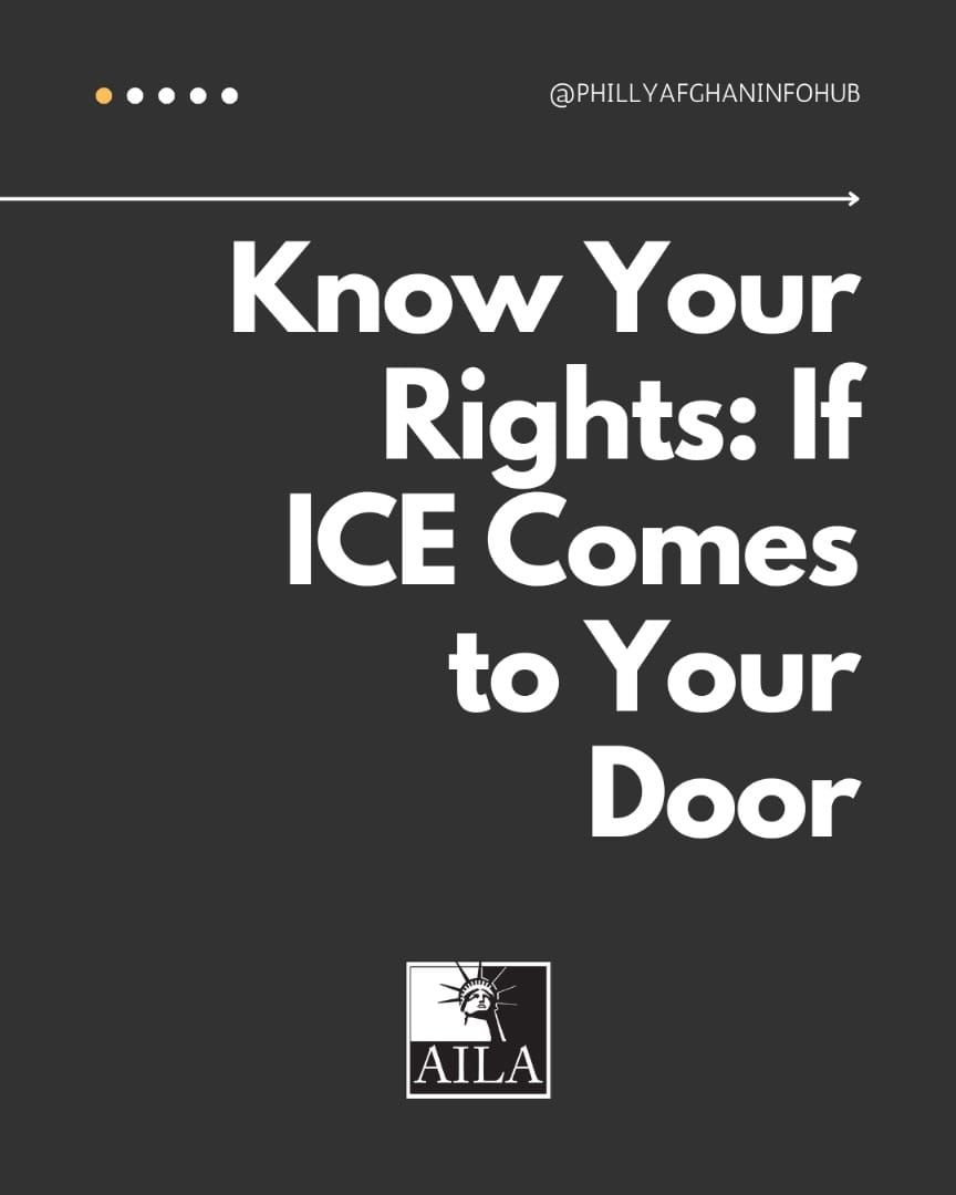 Know Your Rights; If ICE comes to your door