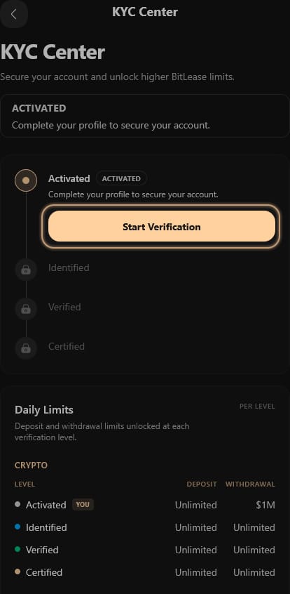 Step 1 — Start Verification