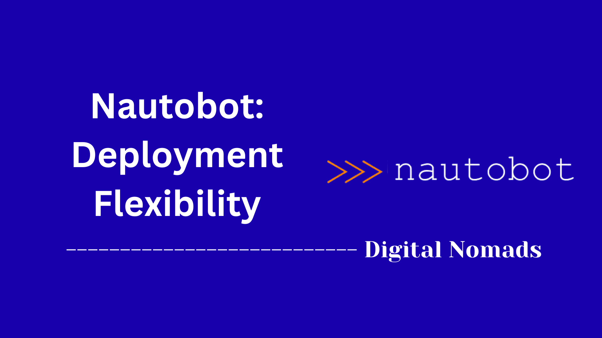Nautobot: Deployment Flexibility