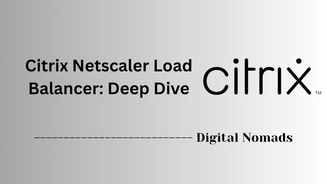 Citrix Netscaler Load Balancer: Deep Dive