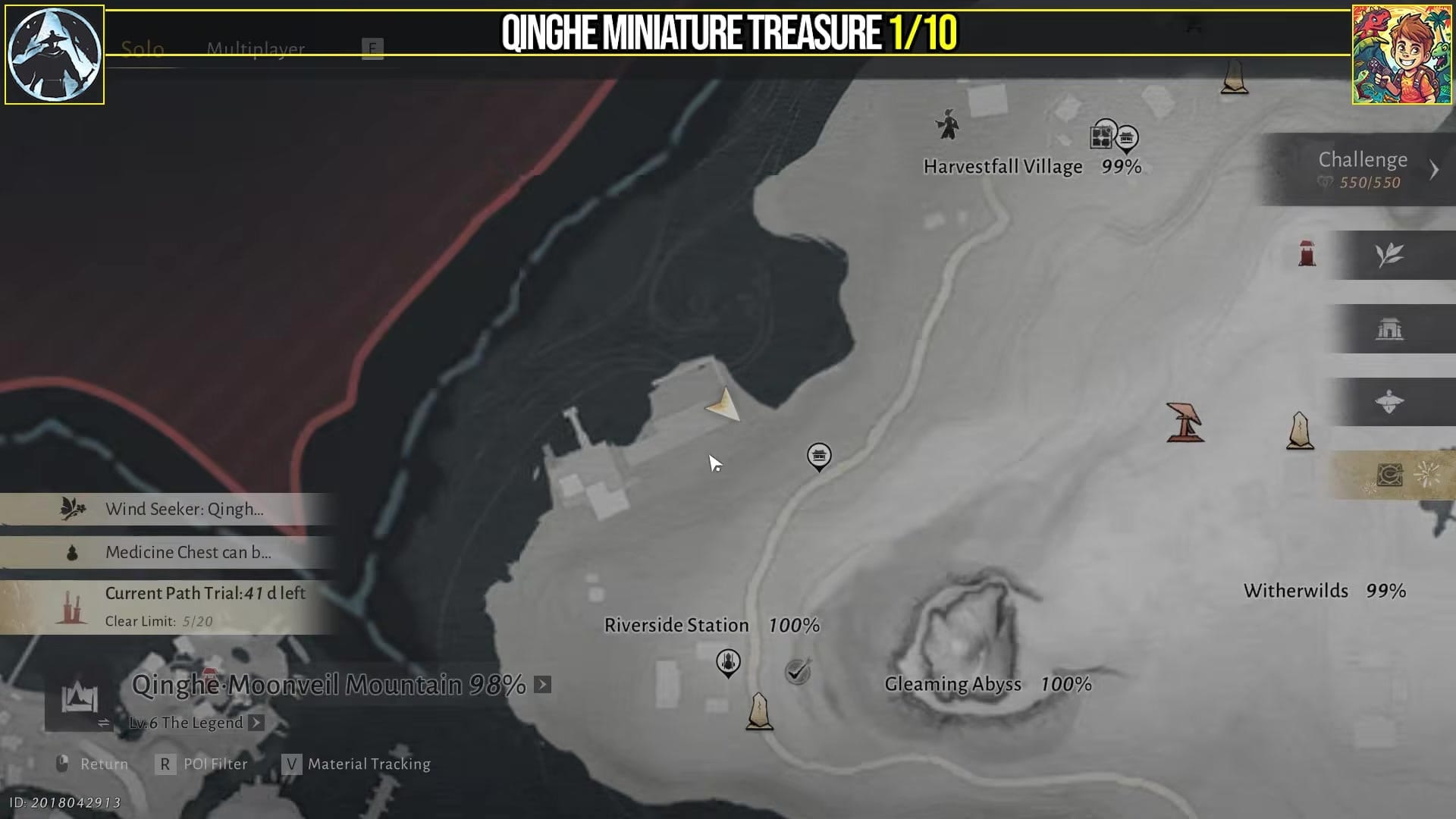 The character stands near a wooden shelter with sacks. A prompt appears to interact with a "Signpost" by pressing [F].