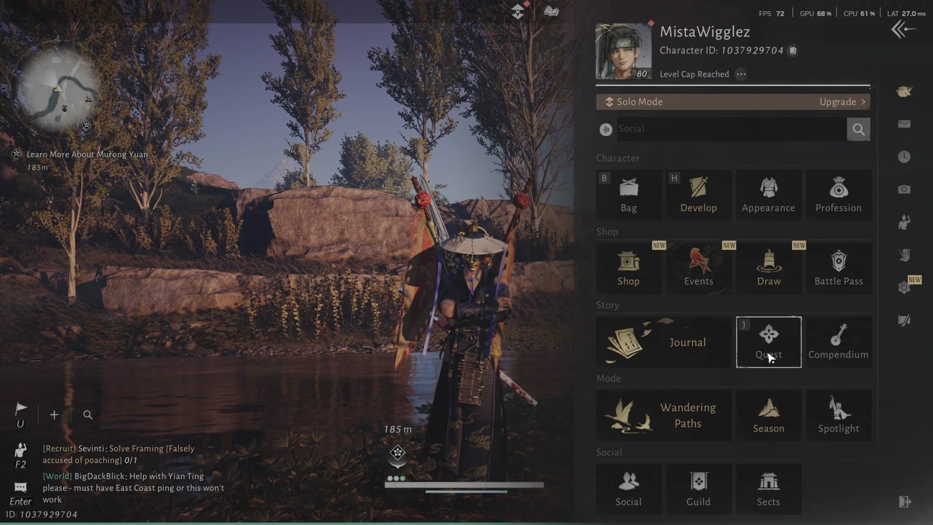 The speaker navigates to the Season -> Shop. Lingering Melody is also available here for Jade Fish currency.