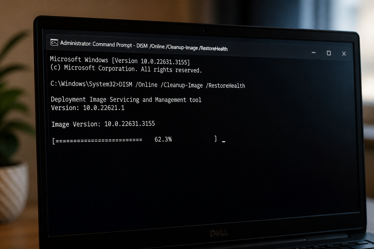 DISM Stuck at 62.3% on Windows 11: Fix and Verify