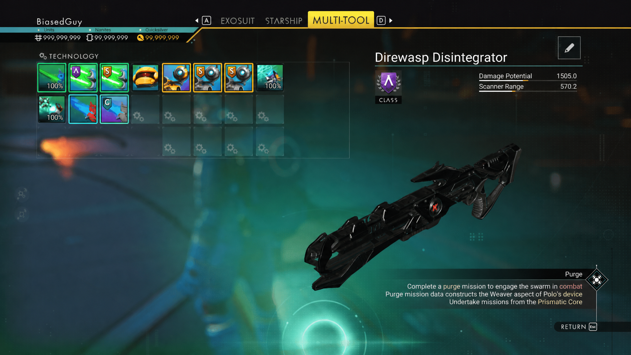 Direwasp Disintegrator in No Man's Sky