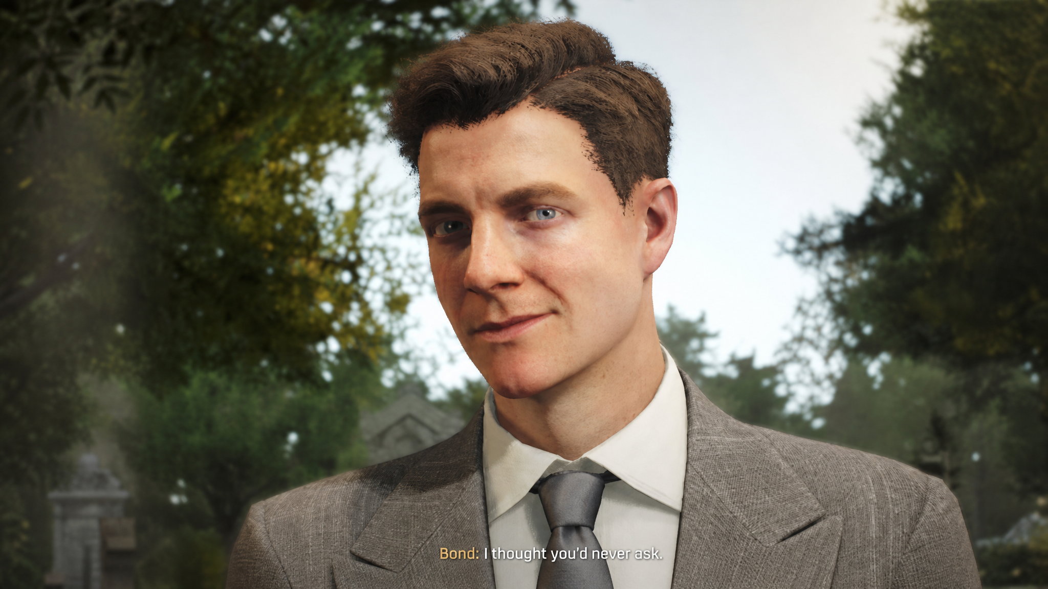007 Bond smirk