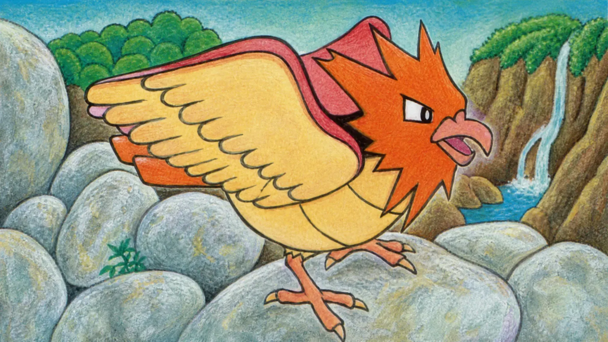 Artwork of the Pokémon Spearow from a TCG card