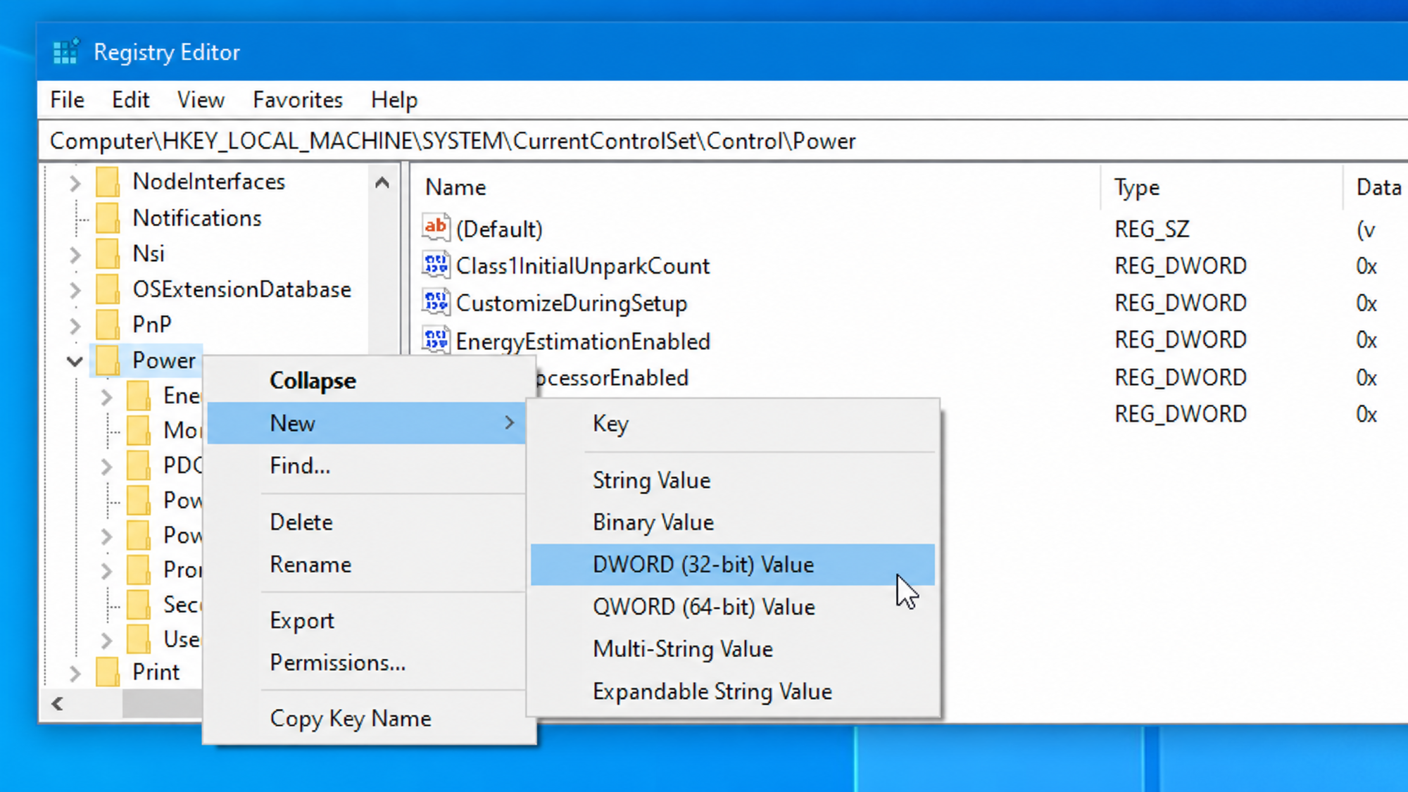 Power Management tab is missing in Device Manager