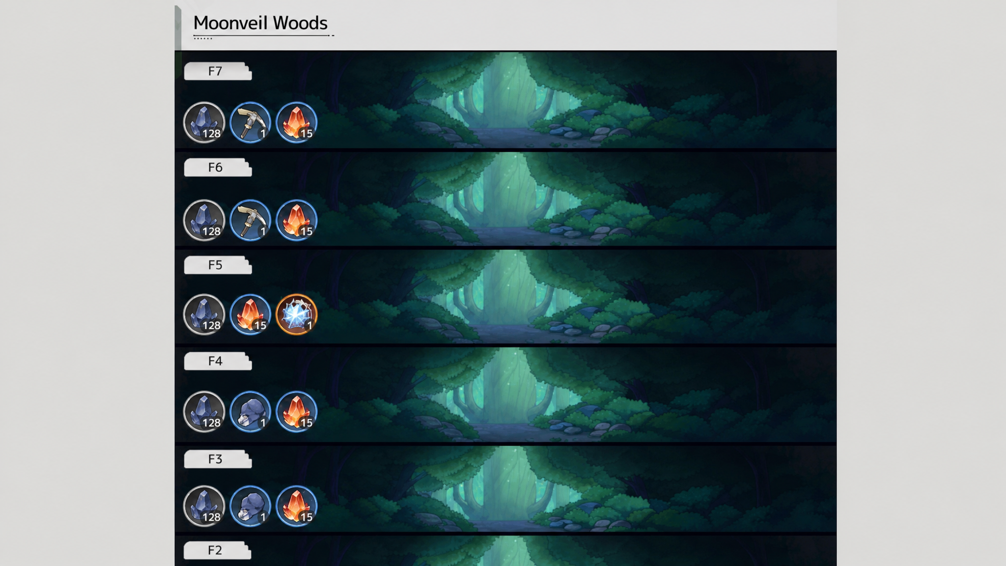 Fantasia Ascent Floors in Sword X Staff