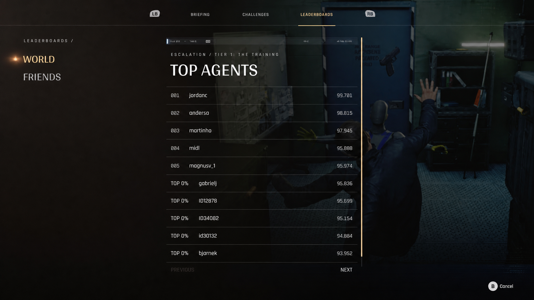 007 First Light TacSim Leaderboard