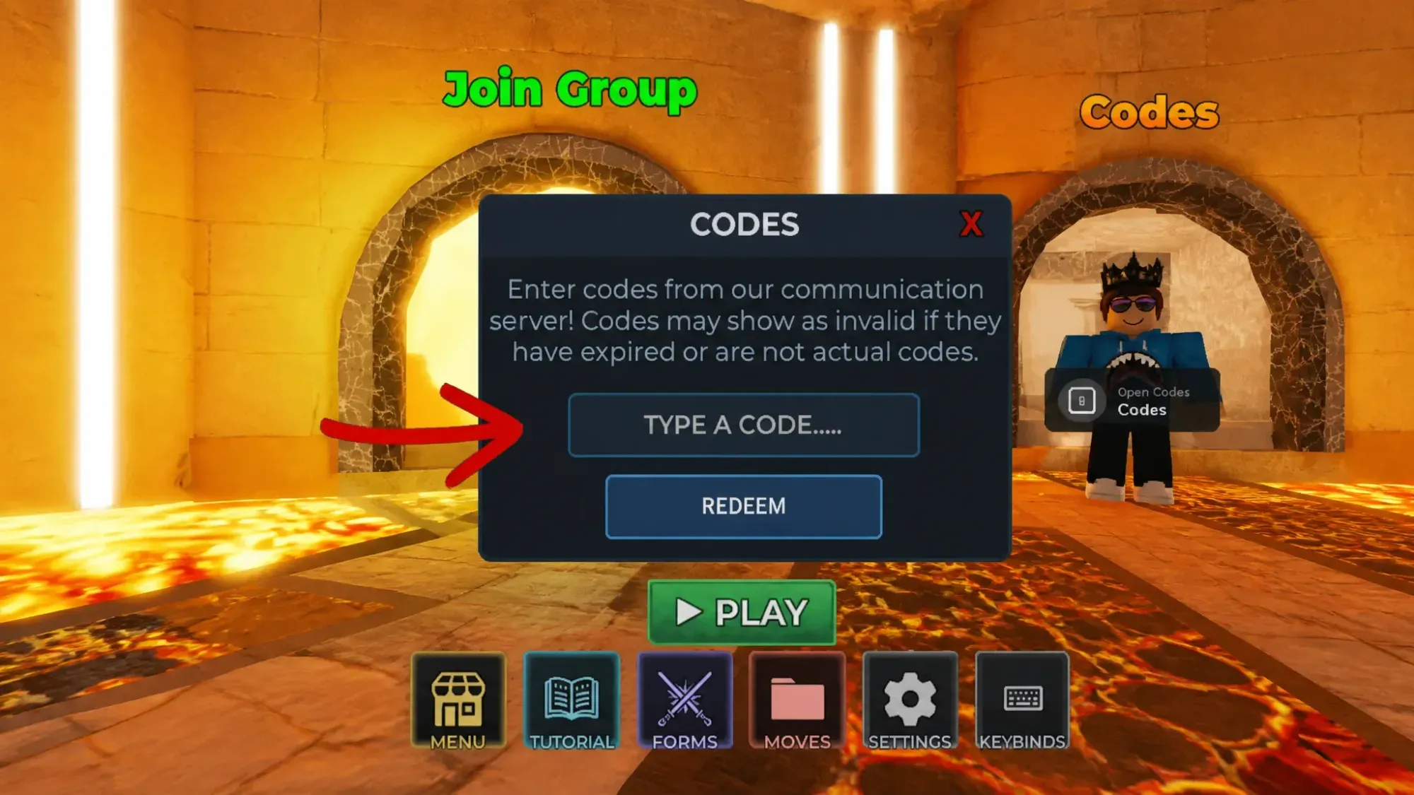 How to Redeem Codes in Saber Unbound