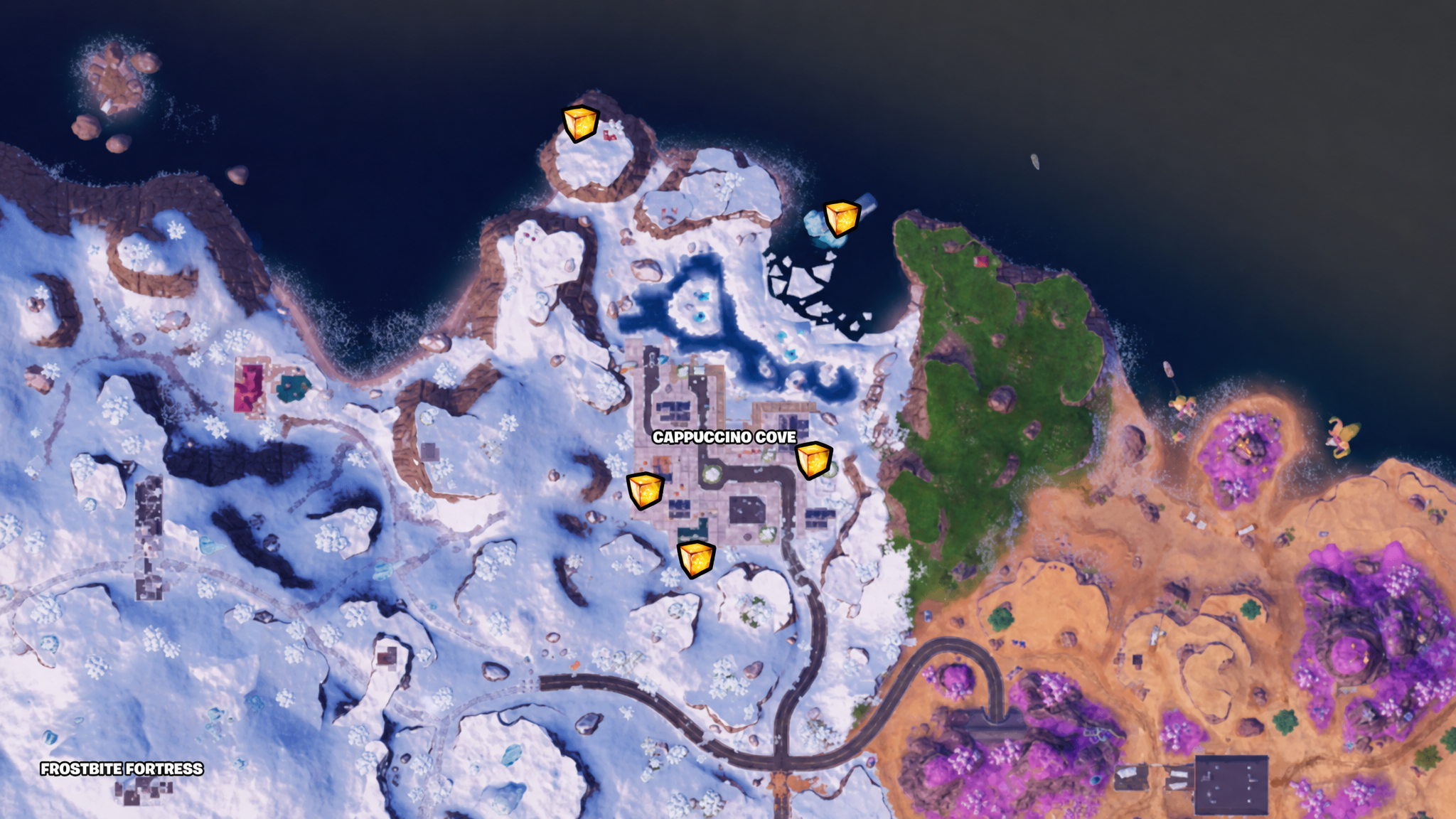 Fortnite Latte Landing Chaos Cube