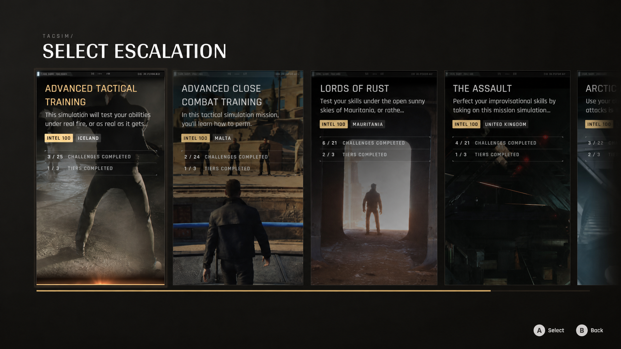 007 First Light TacSim Escalations