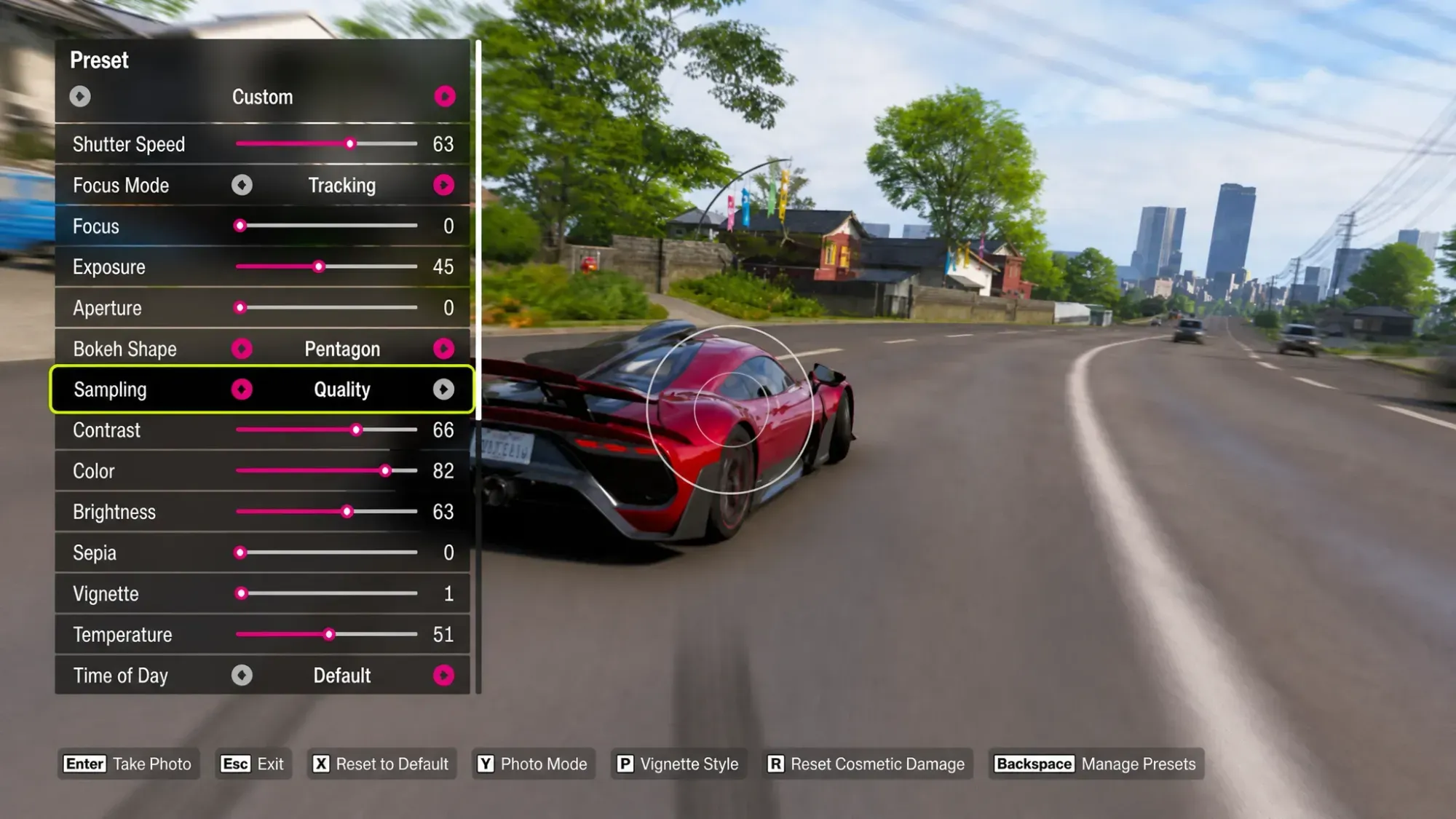 Photo mode options (Image via Xbox Game Studios || Sportskeeda)