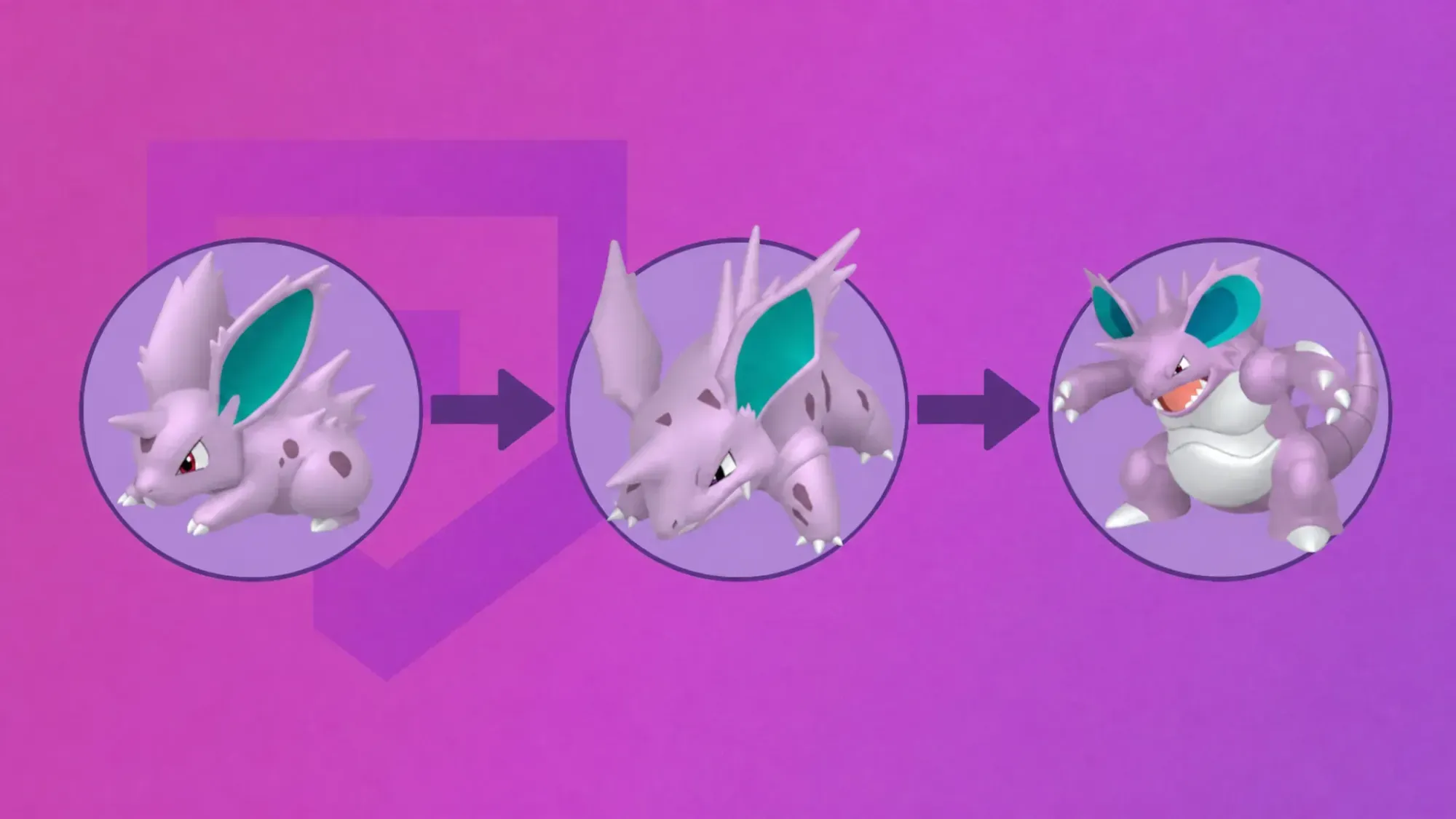 Pokemon Nidoran male's evolution line, with Nidorino and Nidoking