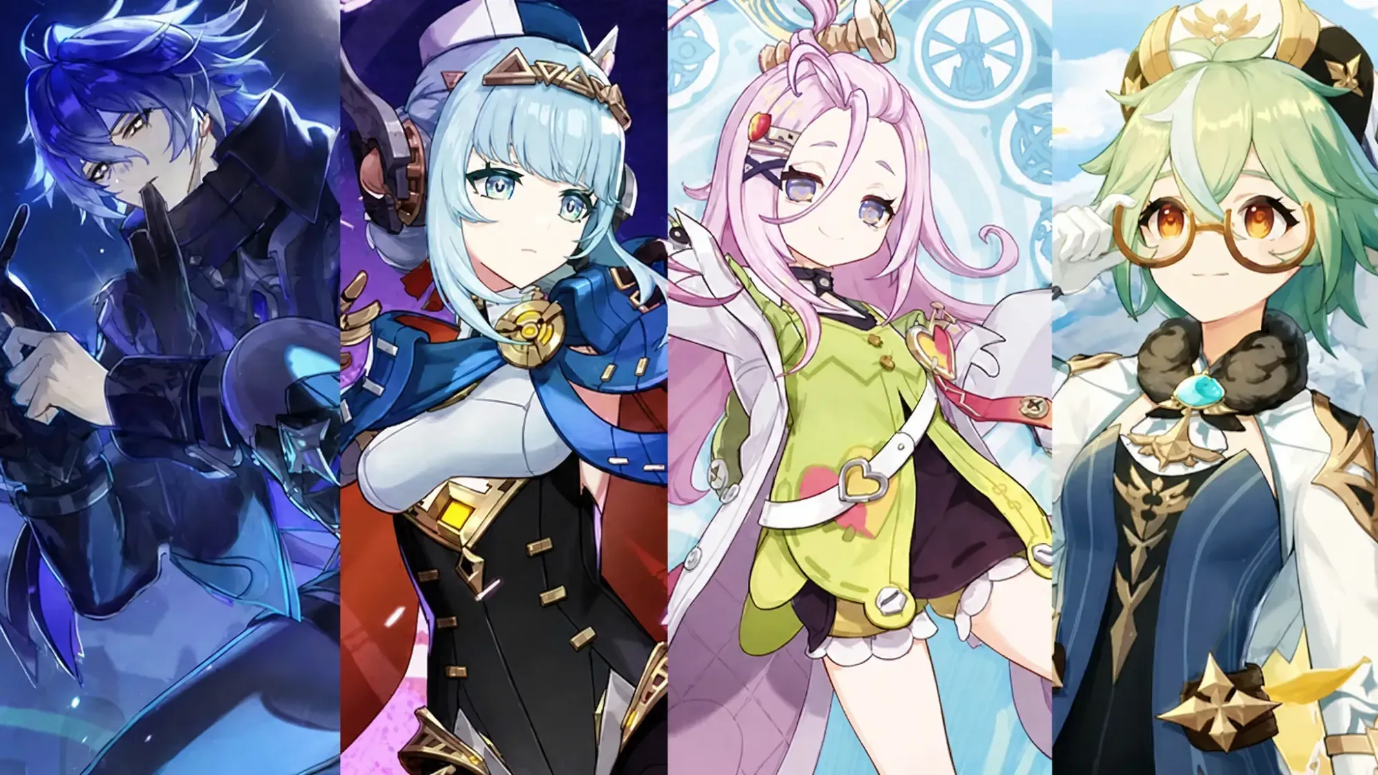 Flins, Ineffa, Aino, Sucrose (Image via HoYoverse)