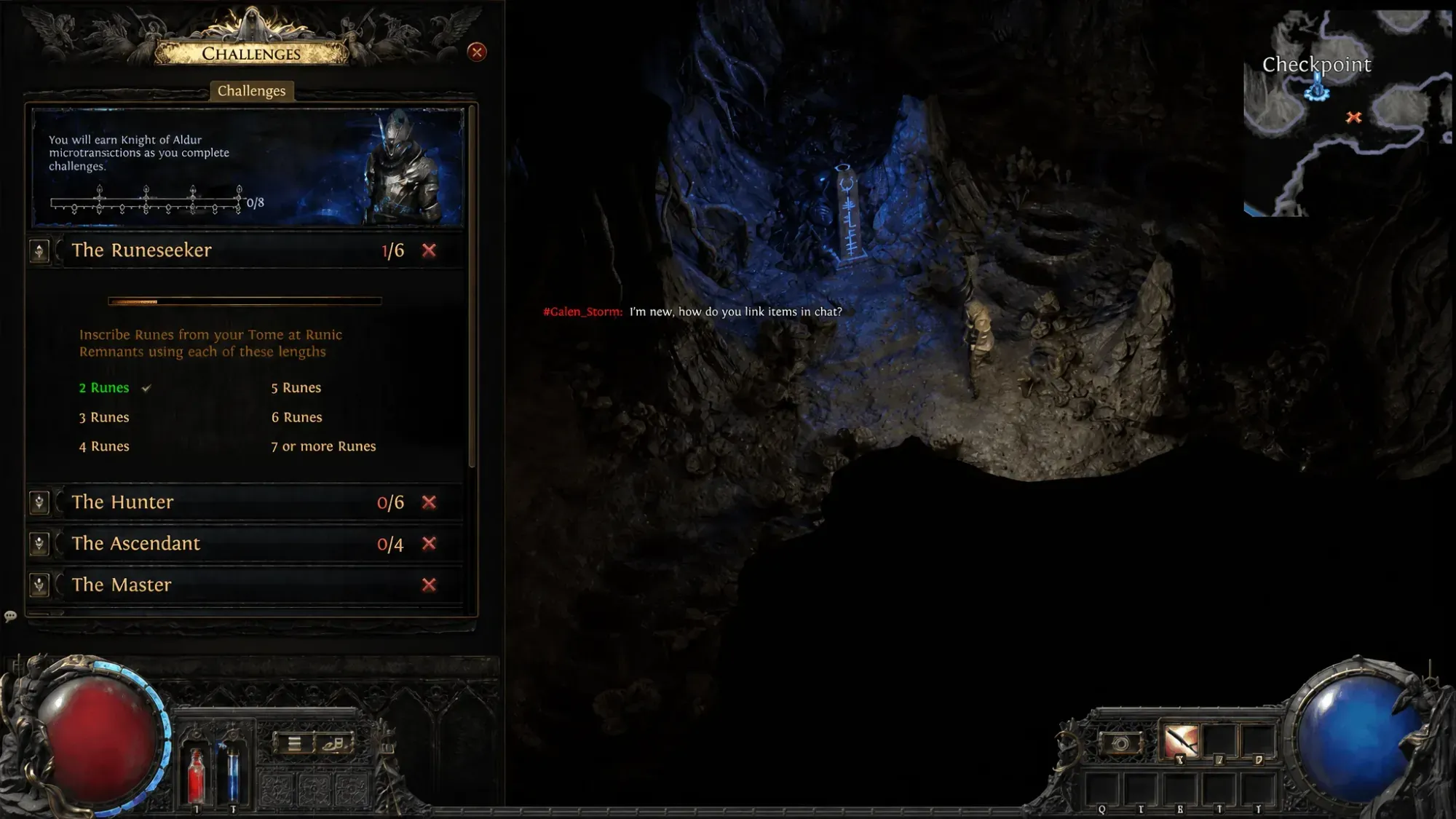 Challenges in Path of Exile 2 Runes of Aldur