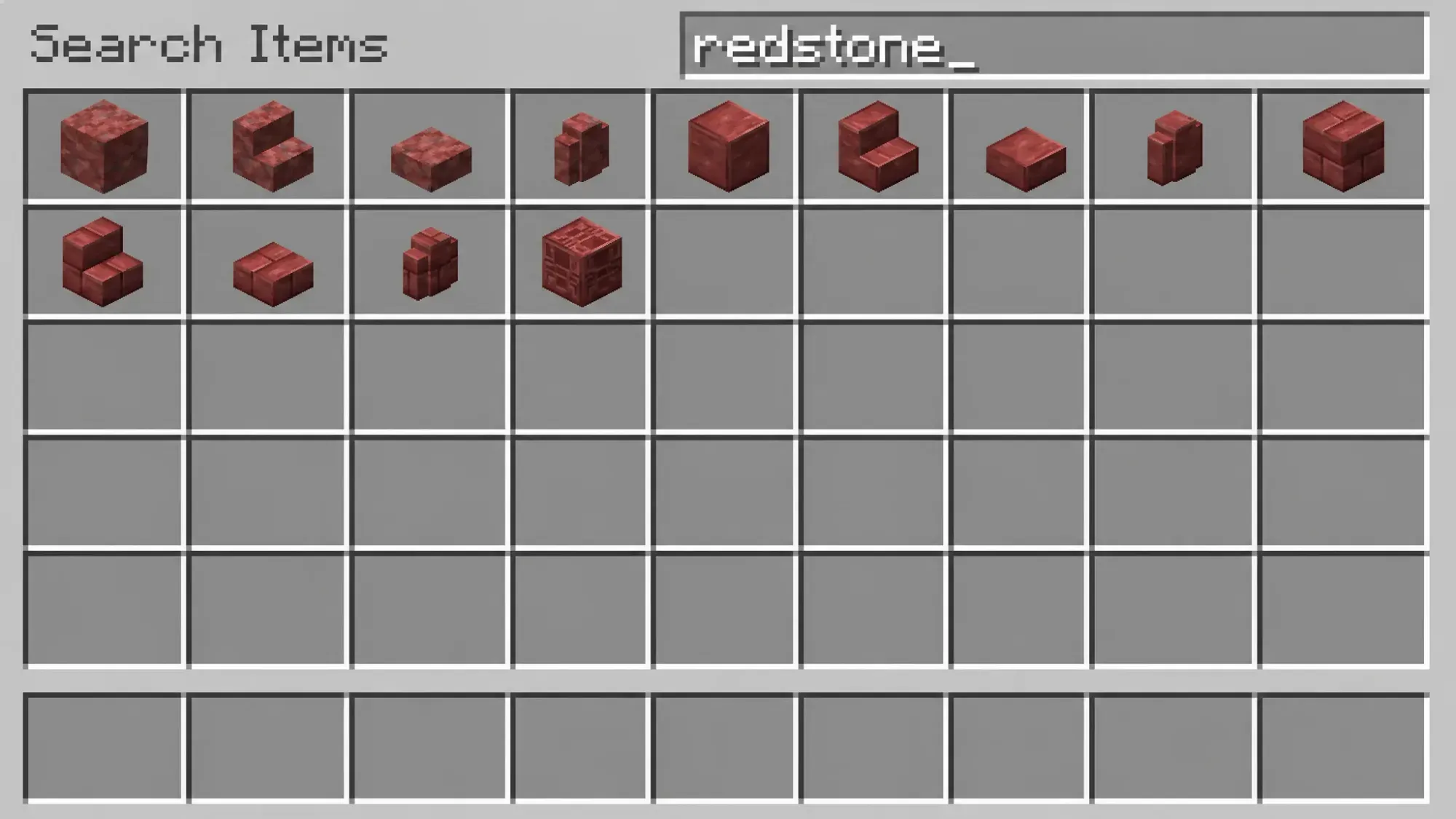 cinnabar block sets in Minecraft