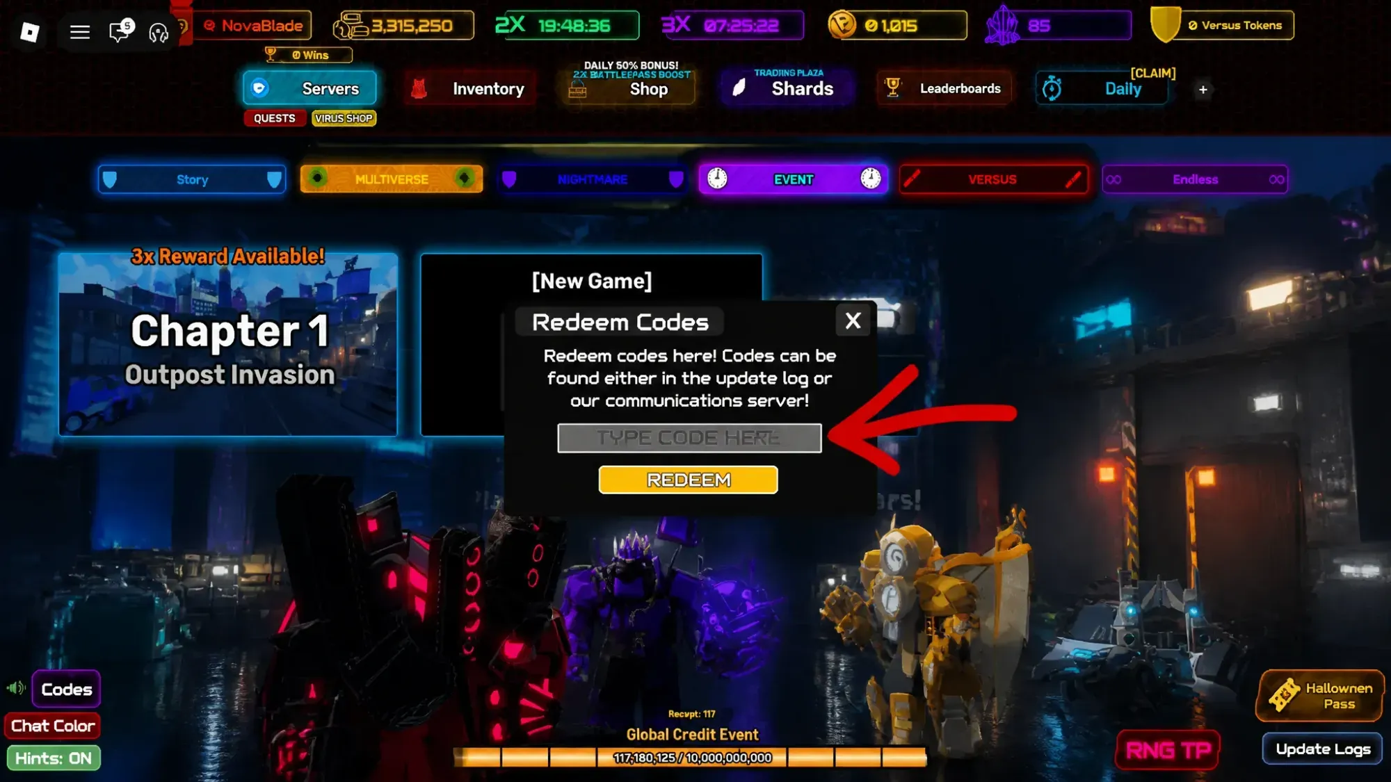 How to redeem Skibi Defense codes