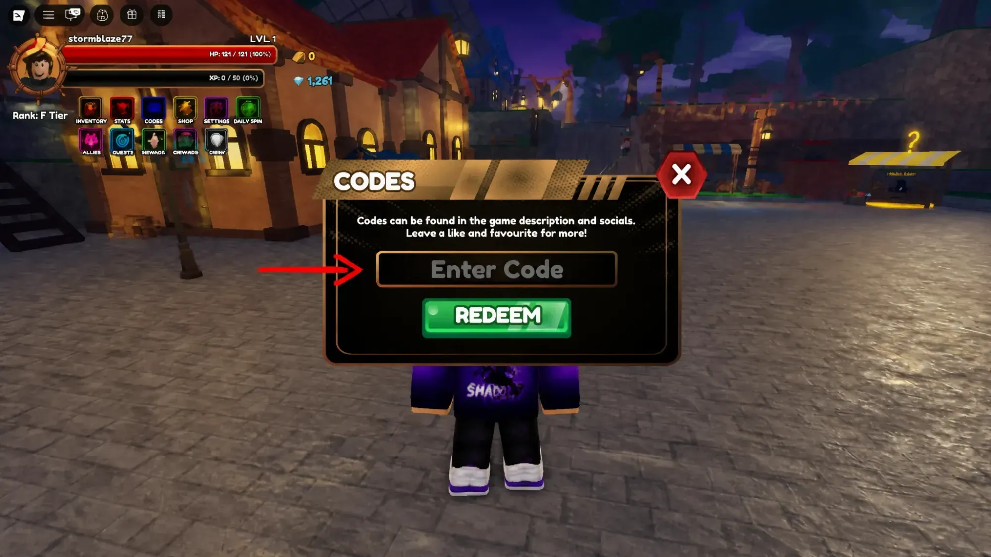 How to Redeem Codes in Chaos Piece