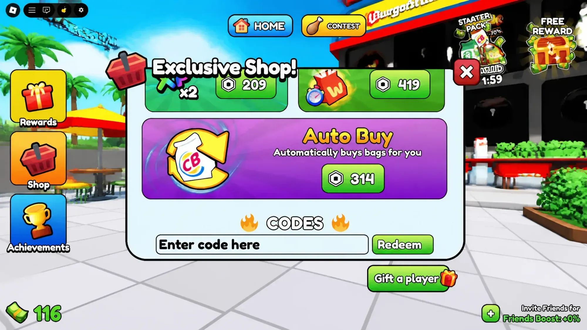 How to Redeem Codes in Open Fast Food Orders