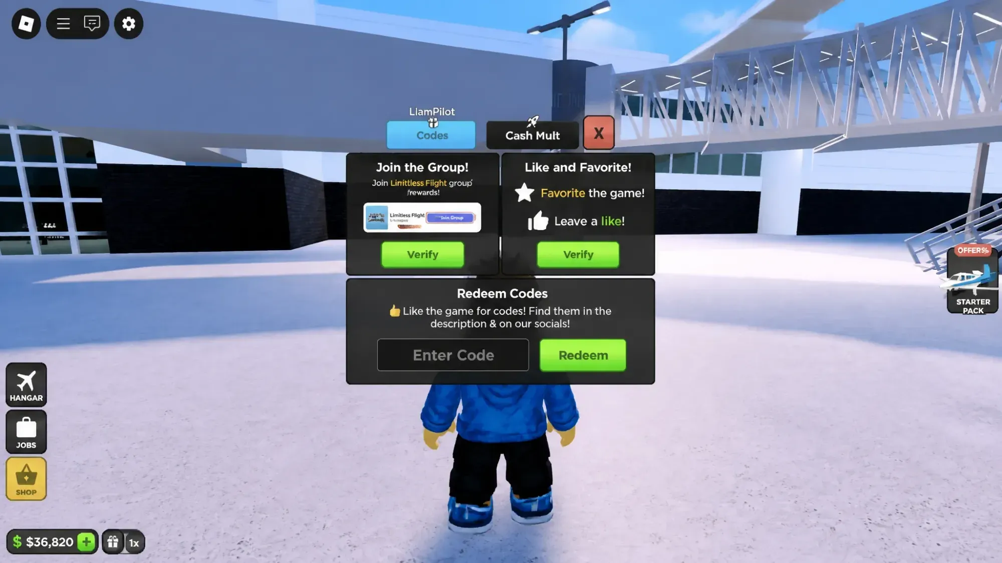 How to redeem Flight World codes