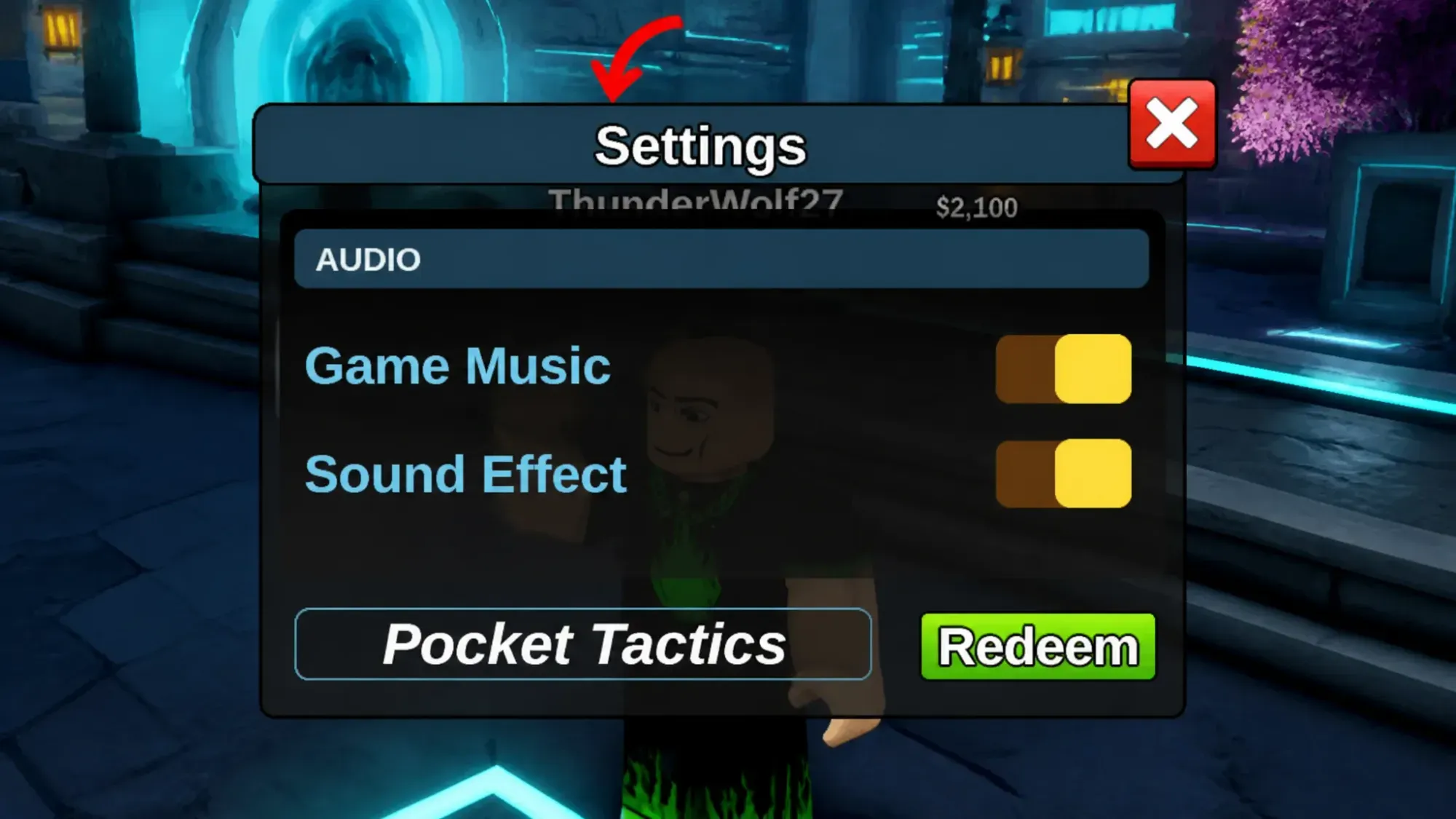 Build the Legends codes. An image of the code redemption box in Roblox in Build the Legends