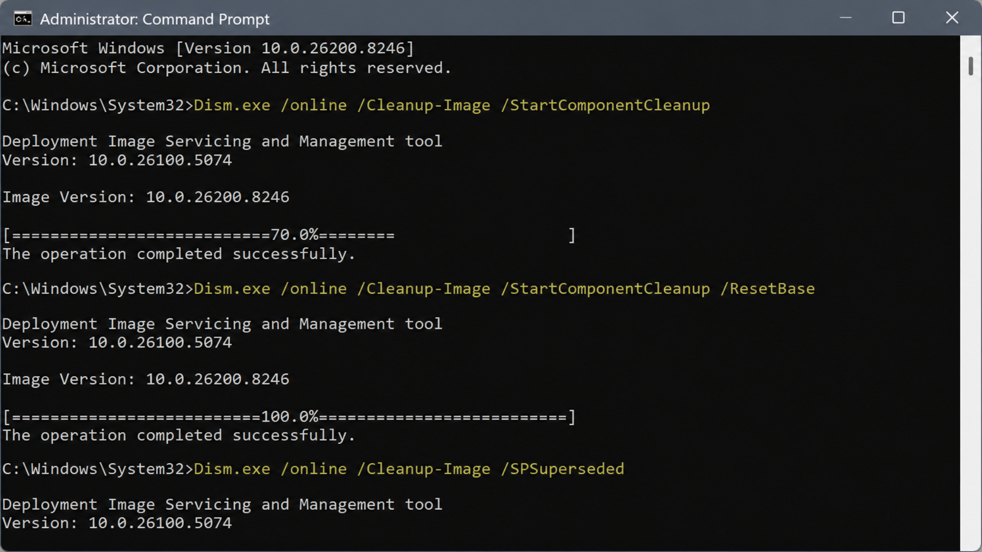 winsxs folder cleanup windows 11