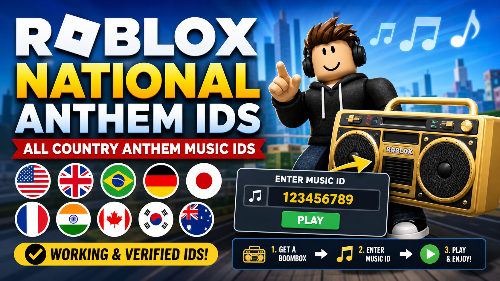 Roblox National Anthem Music ID Codes (April 2026)