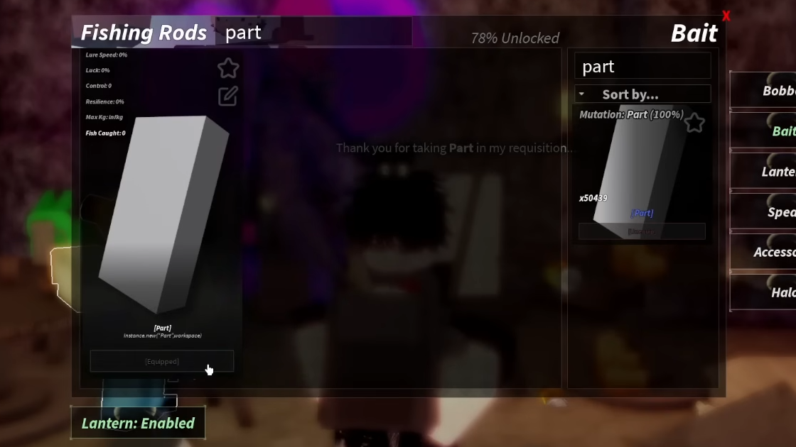 Fisch Part Rod Guide: How to Unlock the Base Part Developer Rod