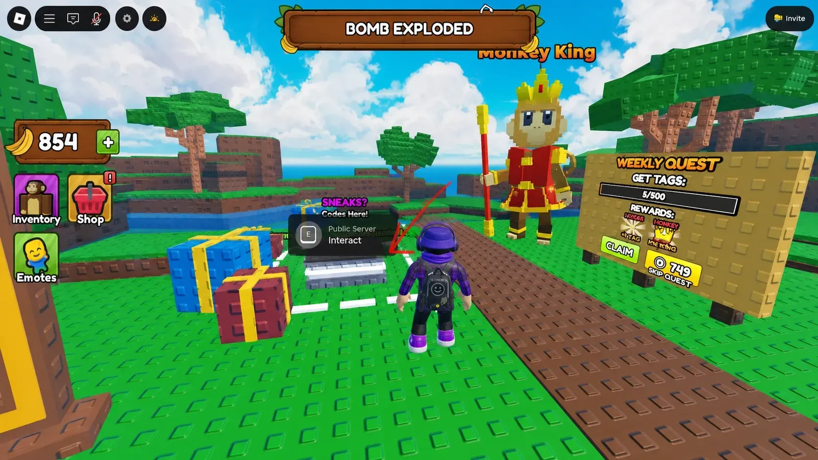 code redemption steps