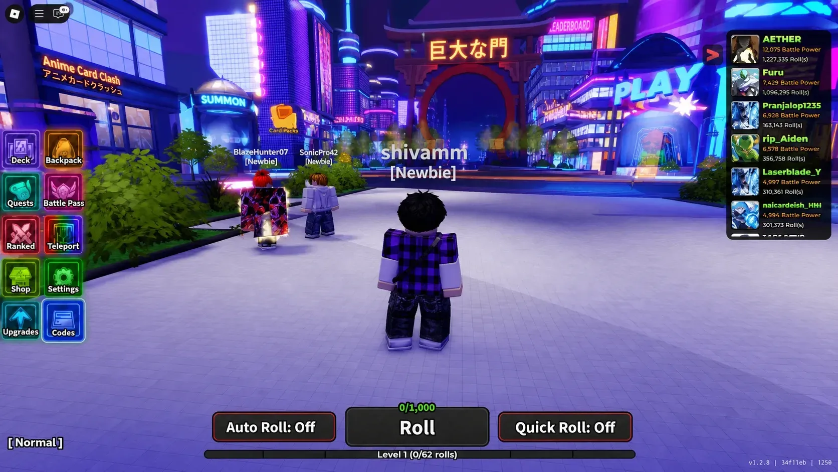 redeem roblox anime card clash codes