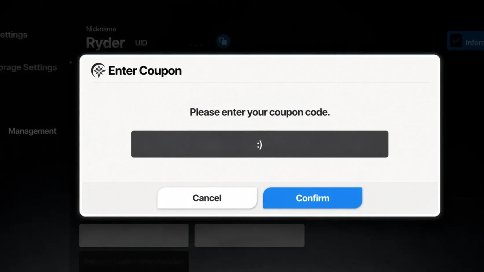StarSavior codes redemption page with Pocket Tactics filled in where the code goes