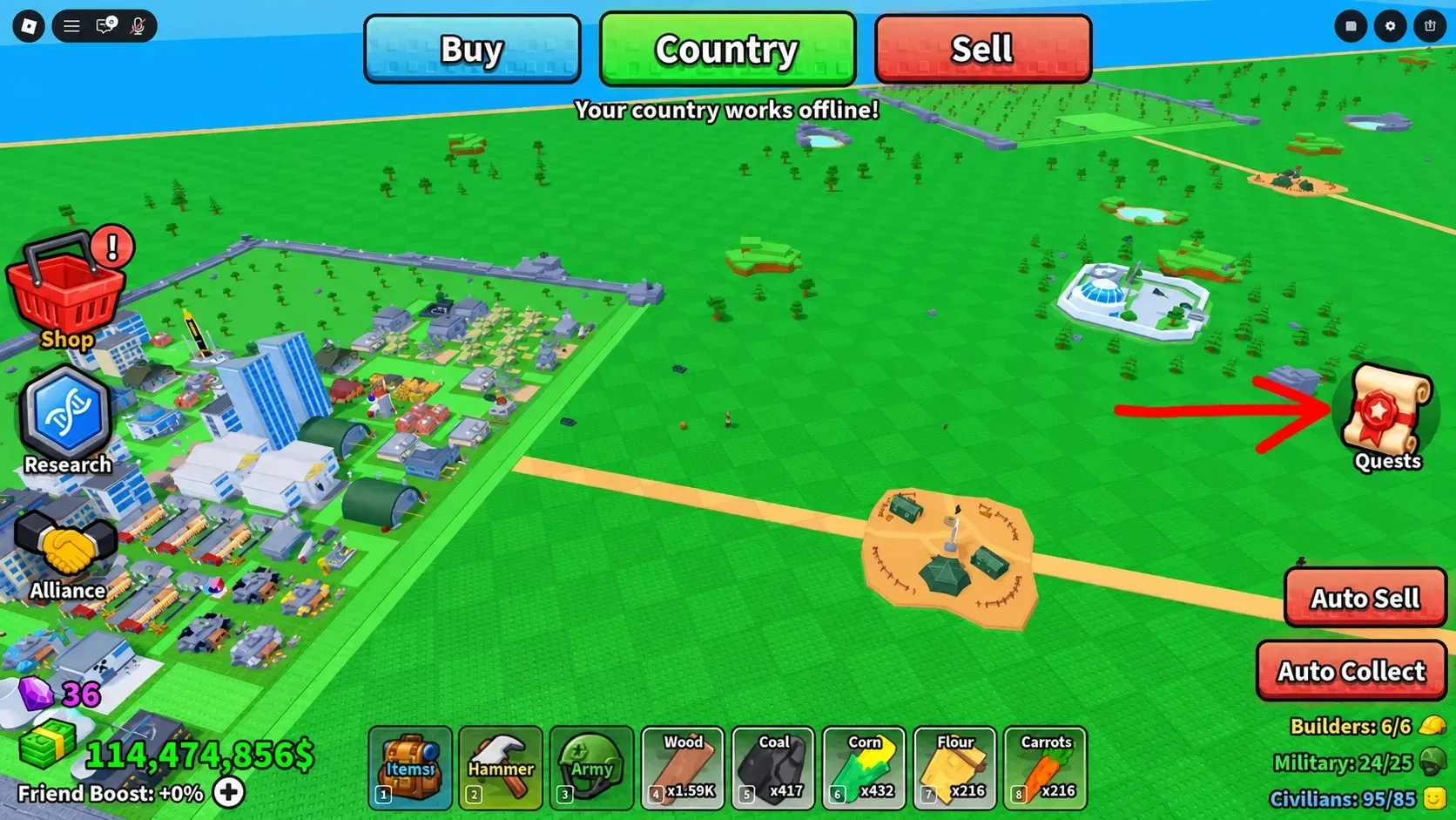 Quests in Mini War